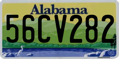AL license plate 56CV282