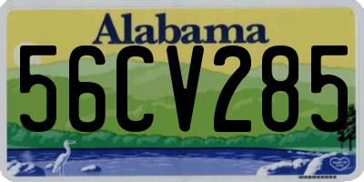 AL license plate 56CV285