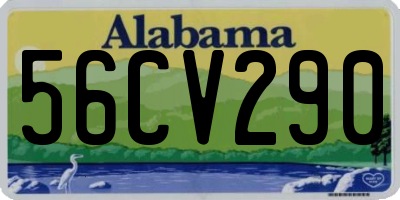 AL license plate 56CV290