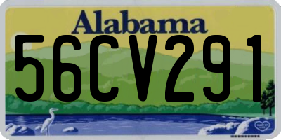 AL license plate 56CV291