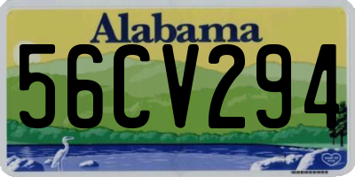 AL license plate 56CV294