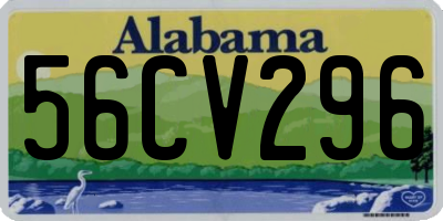 AL license plate 56CV296