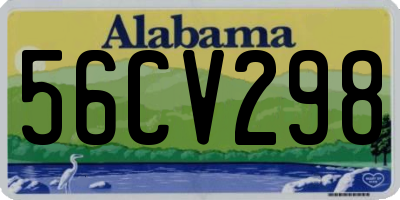 AL license plate 56CV298