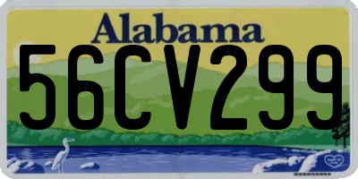 AL license plate 56CV299