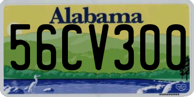 AL license plate 56CV300
