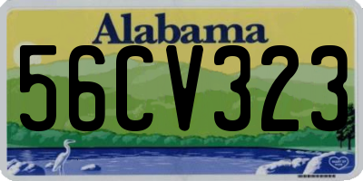 AL license plate 56CV323