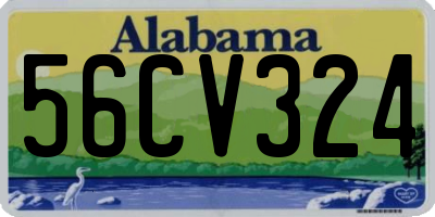 AL license plate 56CV324