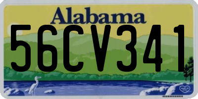 AL license plate 56CV341