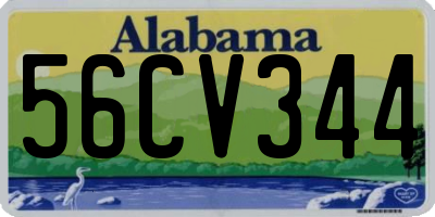 AL license plate 56CV344