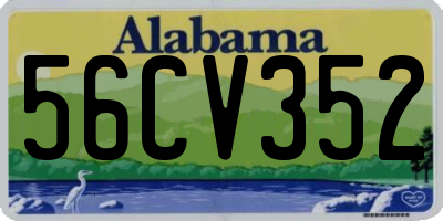 AL license plate 56CV352