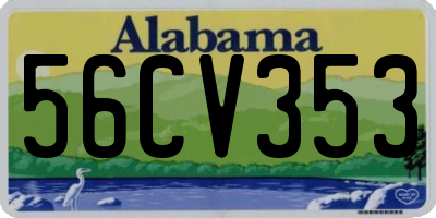 AL license plate 56CV353