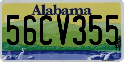 AL license plate 56CV355