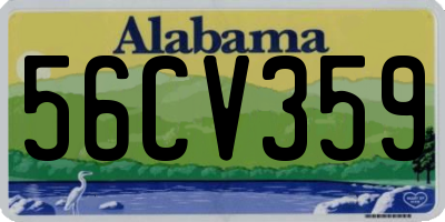 AL license plate 56CV359