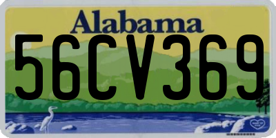 AL license plate 56CV369