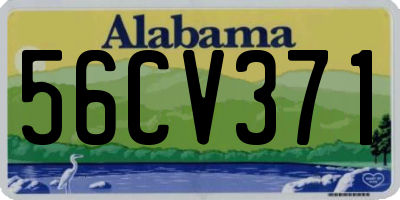 AL license plate 56CV371