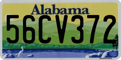 AL license plate 56CV372