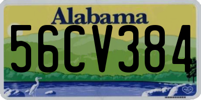 AL license plate 56CV384