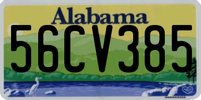 AL license plate 56CV385