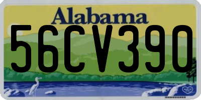 AL license plate 56CV390