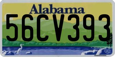 AL license plate 56CV393