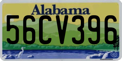 AL license plate 56CV396