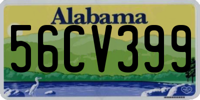 AL license plate 56CV399