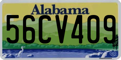 AL license plate 56CV409