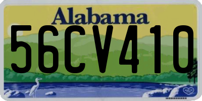 AL license plate 56CV410