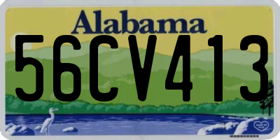 AL license plate 56CV413