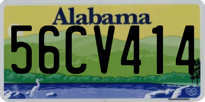 AL license plate 56CV414