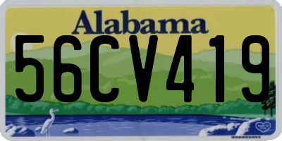 AL license plate 56CV419