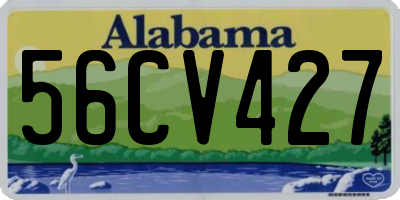 AL license plate 56CV427