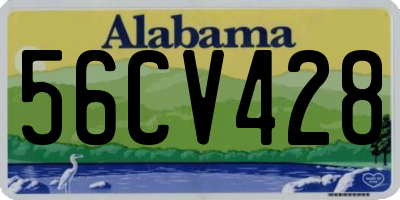 AL license plate 56CV428