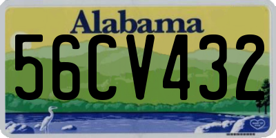 AL license plate 56CV432