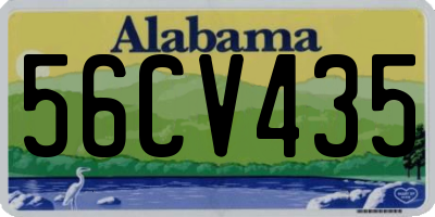 AL license plate 56CV435
