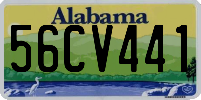 AL license plate 56CV441