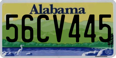 AL license plate 56CV445