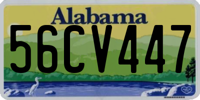 AL license plate 56CV447