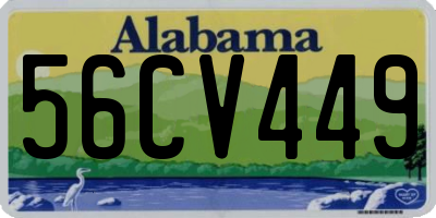 AL license plate 56CV449