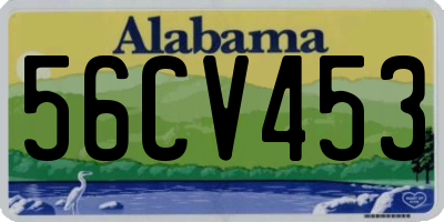 AL license plate 56CV453