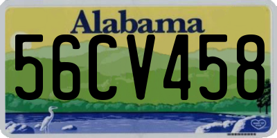 AL license plate 56CV458