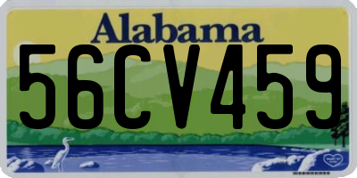 AL license plate 56CV459