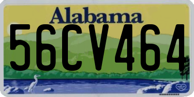 AL license plate 56CV464