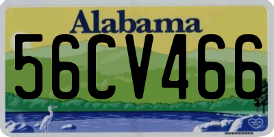 AL license plate 56CV466