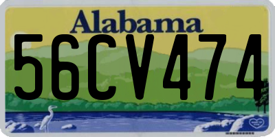 AL license plate 56CV474