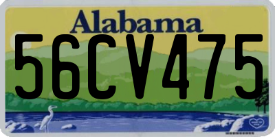 AL license plate 56CV475
