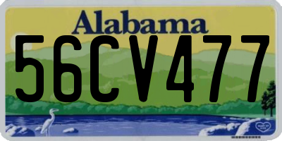 AL license plate 56CV477