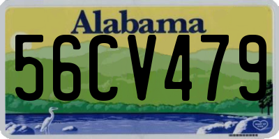 AL license plate 56CV479