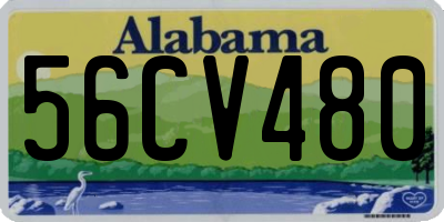 AL license plate 56CV480