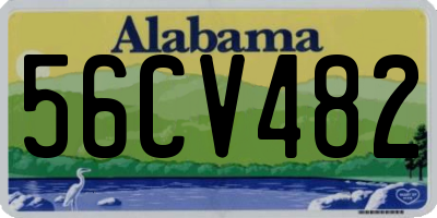AL license plate 56CV482